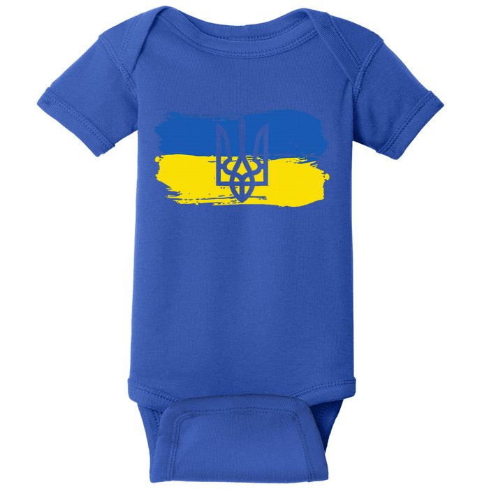 Ukraine Ukrainian Flag Ukrainians Gift Baby Bodysuit