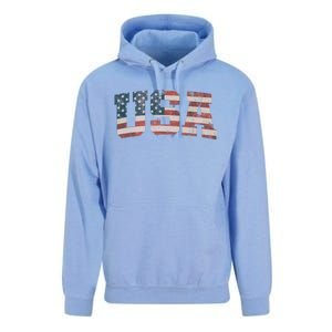 USA US Flag Patriotic 4th Of July America Unisex Surf Hoodie