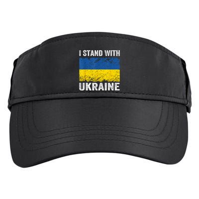 Ukraine Ukrainian Flag Pride Gifts Vintage Adult Drive Performance Visor
