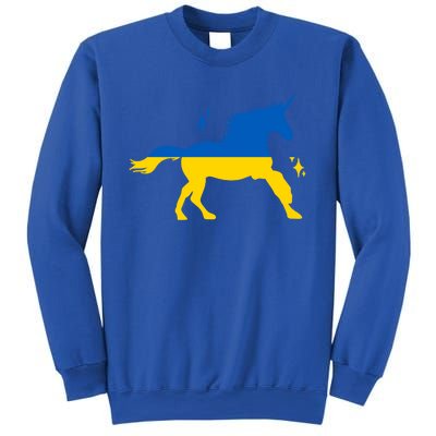 Unicorn Ukraine Flag I Stand With Ukraine Support Ukraine Cool Gift Sweatshirt