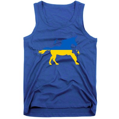 Unicorn Ukraine Flag I Stand With Ukraine Support Ukraine Cool Gift Tank Top