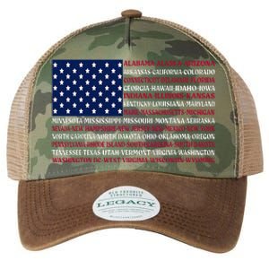 USA US Flag Patriotic For Wo Fourth of July Legacy Tie Dye Trucker Hat