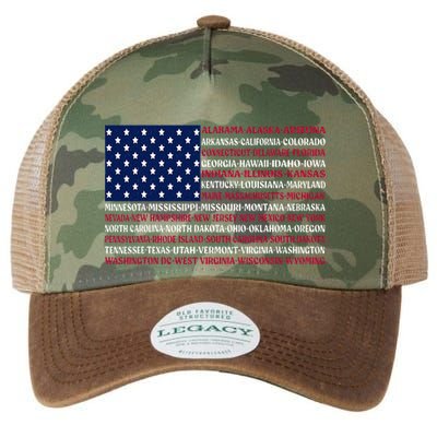 USA US Flag Patriotic For Wo Fourth of July Legacy Tie Dye Trucker Hat