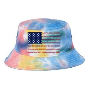 USA US Flag Patriotic For Wo Fourth of July Tie Dye Newport Bucket Hat