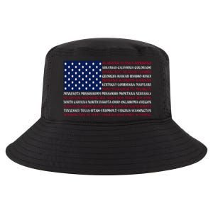 USA US Flag Patriotic For Wo Fourth of July Cool Comfort Performance Bucket Hat