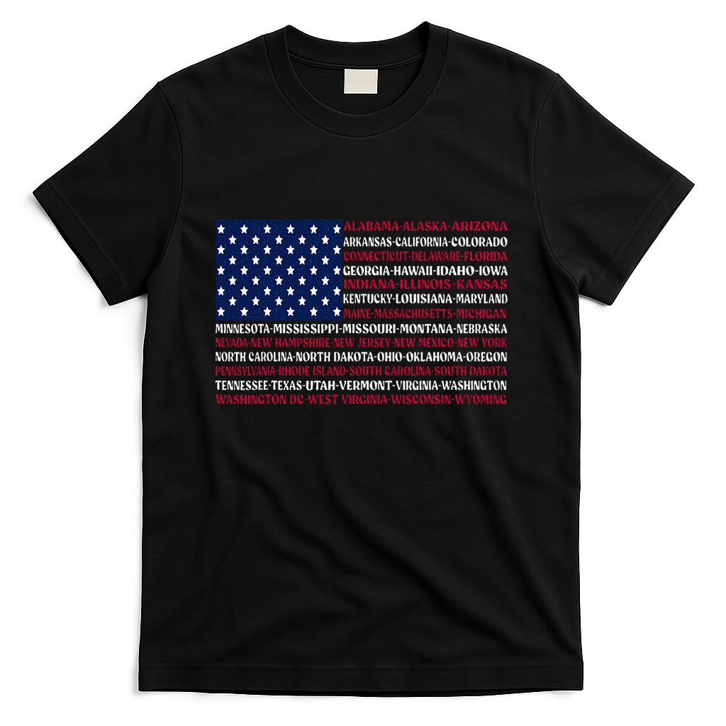 USA US Flag Patriotic For Wo Fourth of July T-Shirt