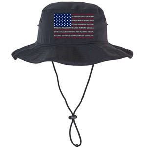 USA US Flag Patriotic For Wo Fourth of July Legacy Cool Fit Booney Bucket Hat