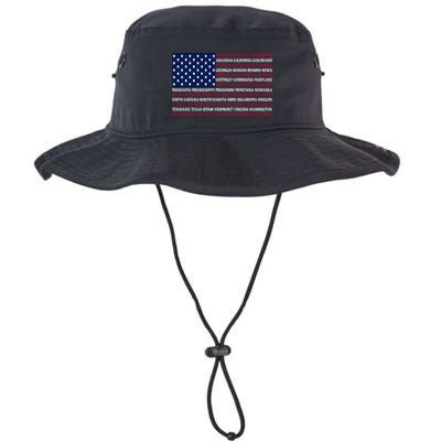 USA US Flag Patriotic For Wo Fourth of July Bucket Hat