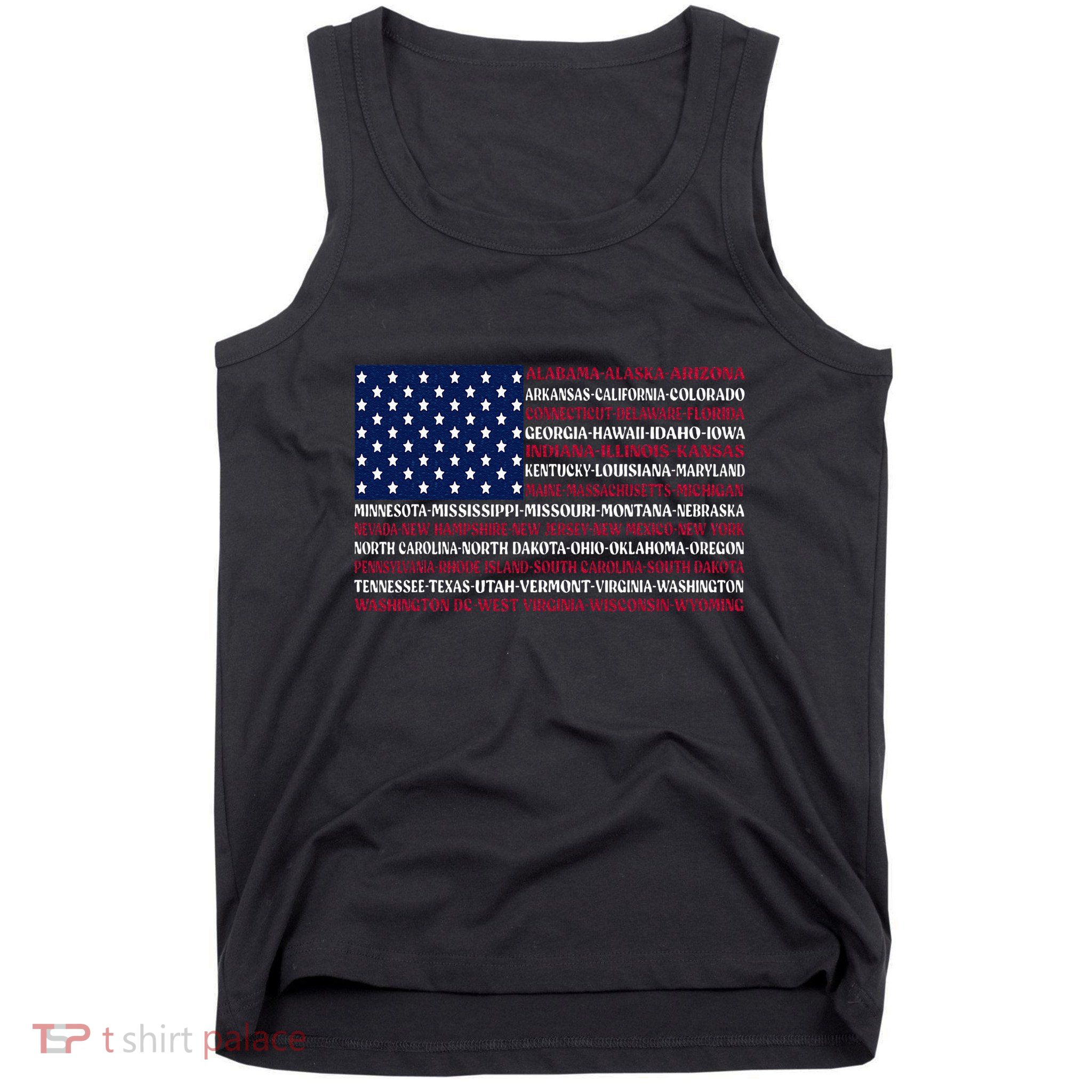 USA US Flag Patriotic For Wo Fourth of July Tank Top