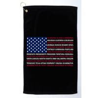 USA US Flag Patriotic For Wo Fourth of July Golf Towel