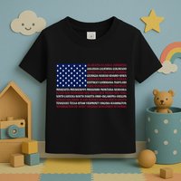 USA US Flag Patriotic For Wo Fourth of July Toddler T-Shirt