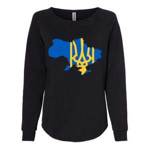 Ukraine Ukrainian Flag Ukrainians Womens California Wash Sweatshirt