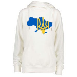 Ukraine Ukrainian Flag Ukrainians Womens Funnel Neck Pullover Hood