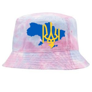 Ukraine Ukrainian Flag Ukrainians Tie-Dyed Bucket Hat