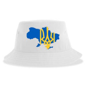 Ukraine Ukrainian Flag Ukrainians Sustainable Bucket Hat