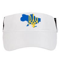 Ukraine Ukrainian Flag Ukrainians Adult Drive Performance Visor