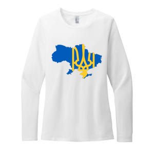 Ukraine Ukrainian Flag Ukrainians Womens CVC Long Sleeve Shirt