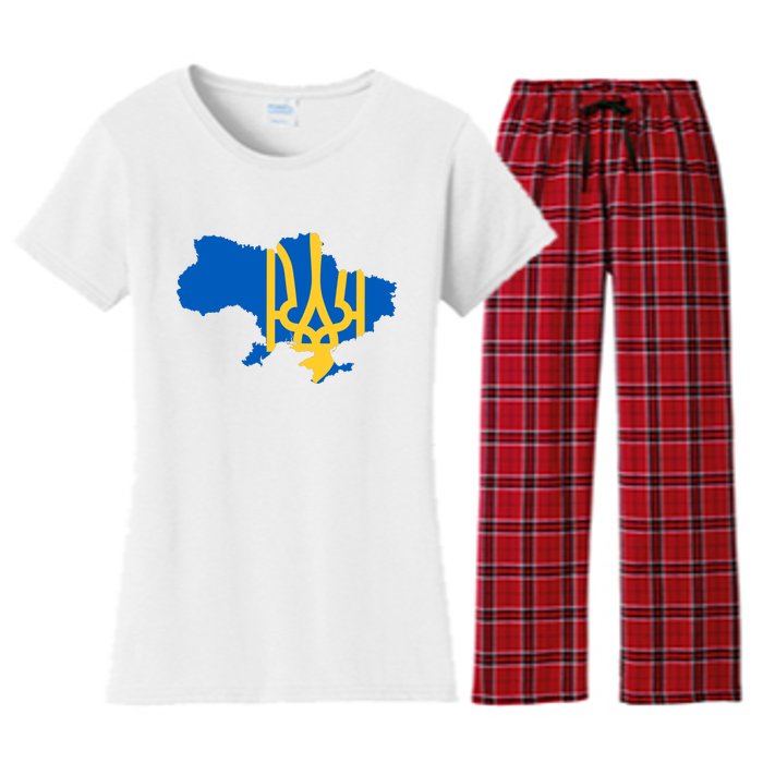 Ukraine Ukrainian Flag Ukrainians Women's Flannel Pajama Set