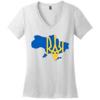 Ukraine Ukrainian Flag Ukrainians Women's V-Neck T-Shirt