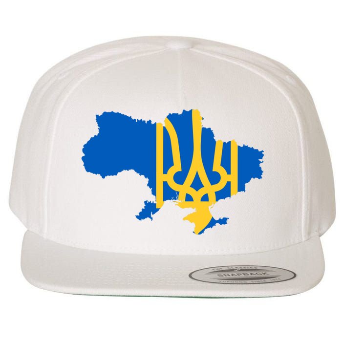 Ukraine Ukrainian Flag Ukrainians Wool Snapback Cap