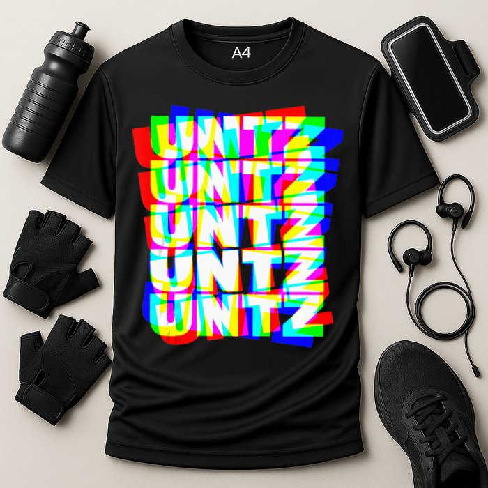 Untz Untz Hardstyle Techno Rave EDM Music DJ Festival Raver Cooling Performance Crew T-Shirt