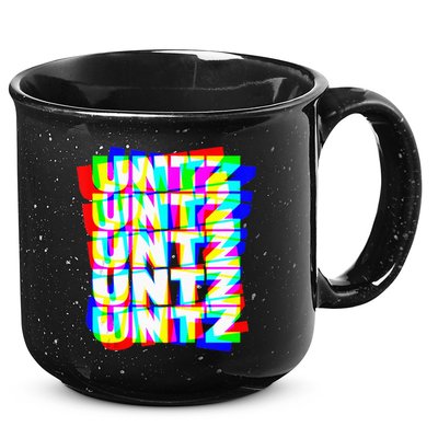 Untz Untz Hardstyle Techno Rave EDM Music DJ Festival Raver 15oz Campfire Ceramic Mug