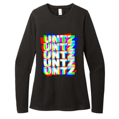 Untz Untz Hardstyle Techno Rave EDM Music DJ Festival Raver Womens CVC Long Sleeve Shirt