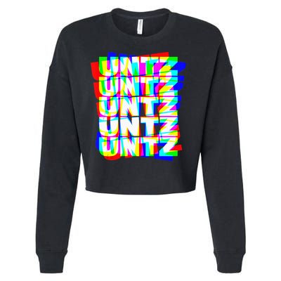 Untz Untz Hardstyle Techno Rave EDM Music DJ Festival Raver Cropped Pullover Crew