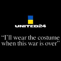 United24 Ukraine ILl Wear The Costume When The War Is Over Button