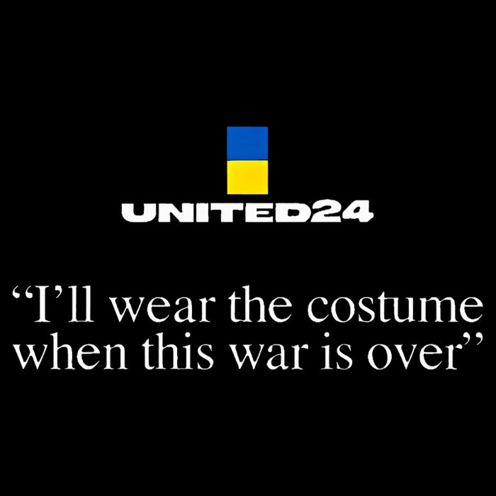 United24 Ukraine ILl Wear The Costume When The War Is Over Button