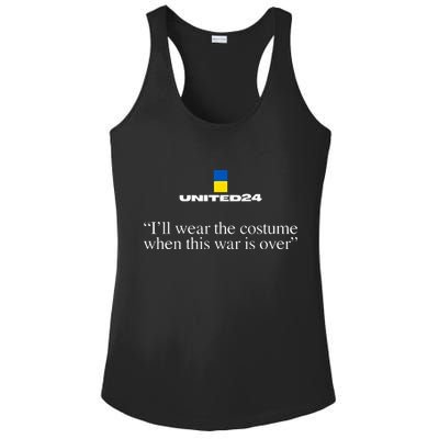United24 Ukraine ILl Wear The Costume When The War Is Over Ladies PosiCharge Competitor Racerback Tank