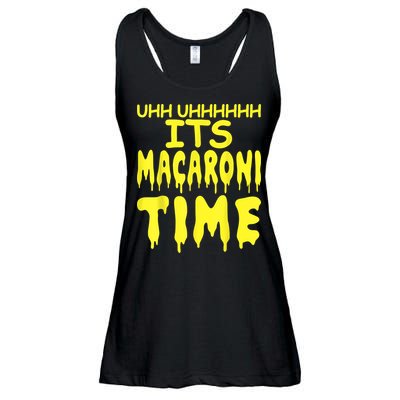 Uhh Uhhhhh It's Macaroni Time Ladies Essential Flowy Tank