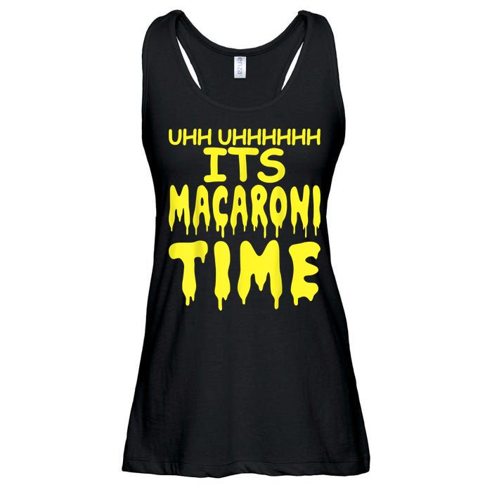 Uhh Uhhhhh It's Macaroni Time Ladies Essential Flowy Tank