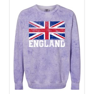 Uk Union Jack England Flag Pride Country Home Nation Family Gift Colorblast Crewneck Sweatshirt