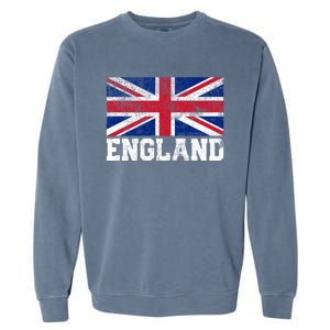 Uk Union Jack England Flag Pride Country Home Nation Family Gift Garment-Dyed Sweatshirt