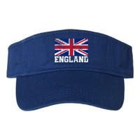 Uk Union Jack England Flag Pride Country Home Nation Family Cool Gift Valucap Bio-Washed Visor