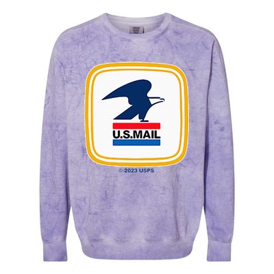 Usps Us Mail Left Chest Colorblast Crewneck Sweatshirt