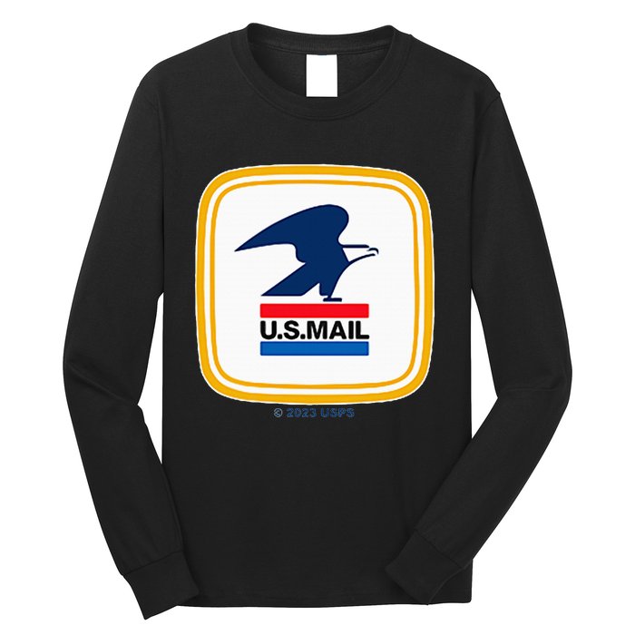 Usps Us Mail Left Chest Long Sleeve Shirt