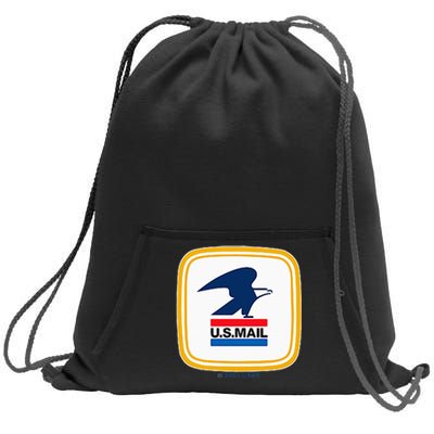 Usps Us Mail Left Chest Sweatshirt Cinch Pack Bag