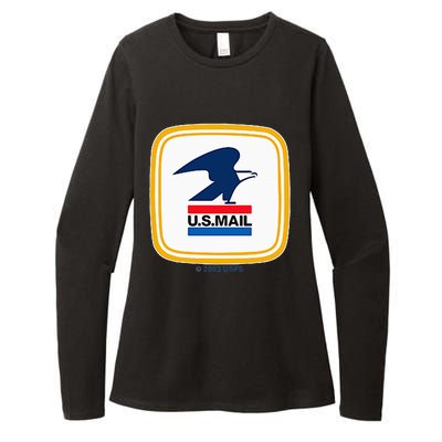 Usps Us Mail Left Chest Womens CVC Long Sleeve Shirt