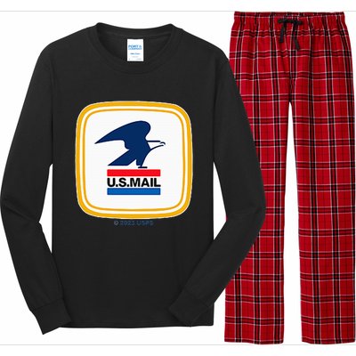 Usps Us Mail Left Chest Long Sleeve Pajama Set