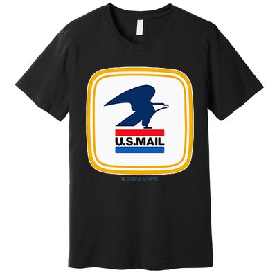 Usps Us Mail Left Chest Premium T-Shirt