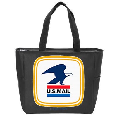 Usps Us Mail Left Chest Zip Tote Bag