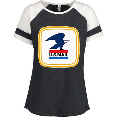 Usps Us Mail Left Chest Enza Ladies Jersey Colorblock Tee