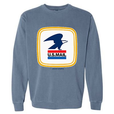 Usps Us Mail Left Chest Garment-Dyed Sweatshirt