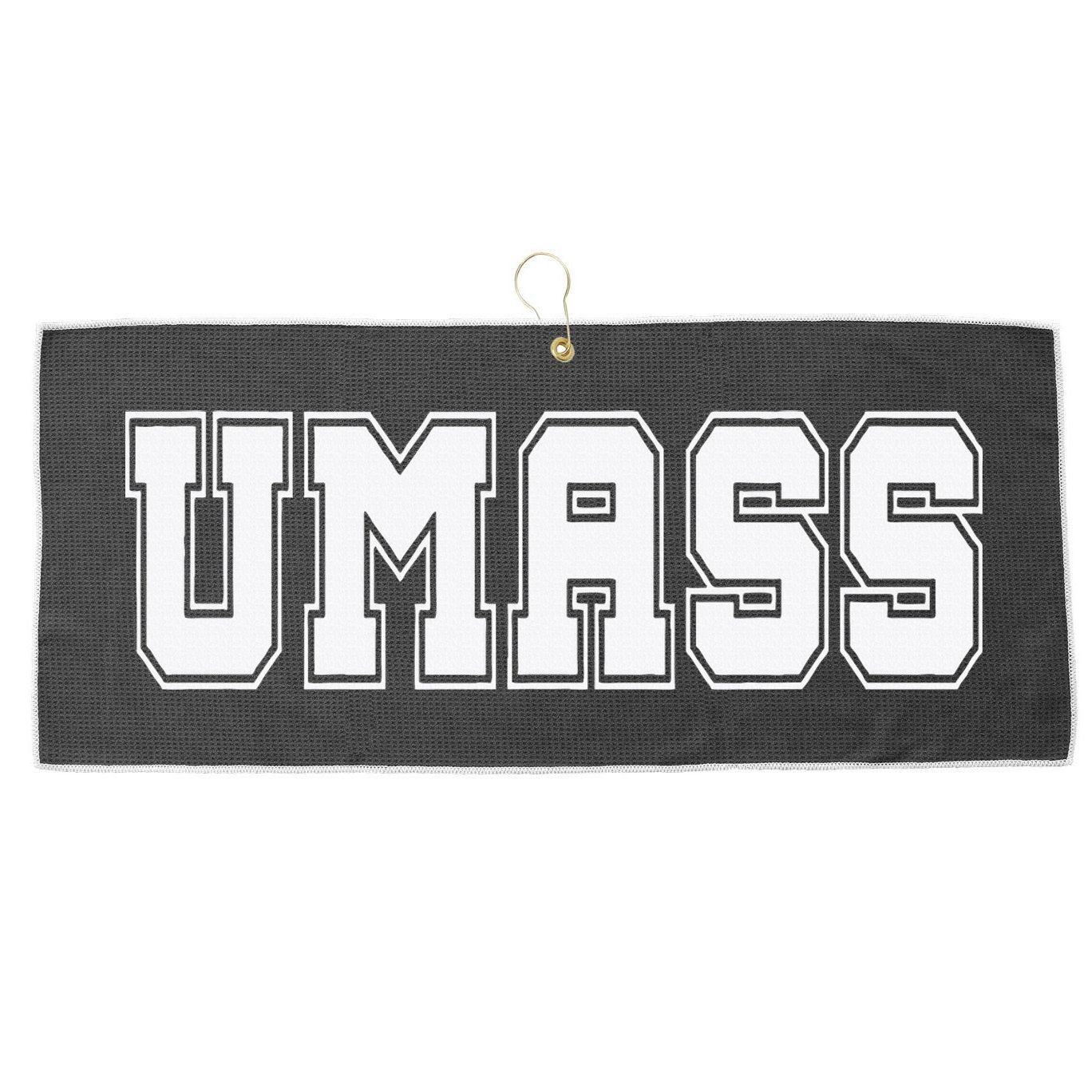 Umass Large Microfiber Waffle Golf Towel