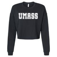 Umass Cropped Pullover Crew