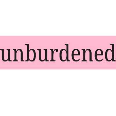 Unburdened Bumper Sticker