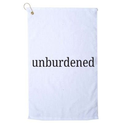 Unburdened Platinum Collection Golf Towel