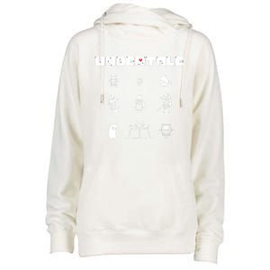 Undertale Womens Funnel Neck Pullover Hood